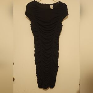 Cache Womens Black Ruched Bodycon Dress